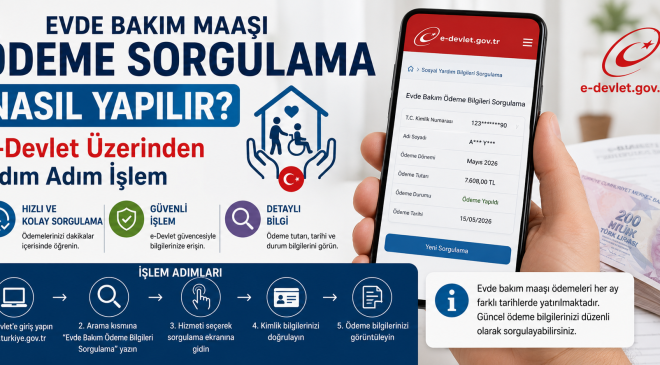 Evde Bakım Maaşı Ödeme Sorgulama Nasıl Yapılır? e-Devlet Üzerinden Adım Adım İşlem