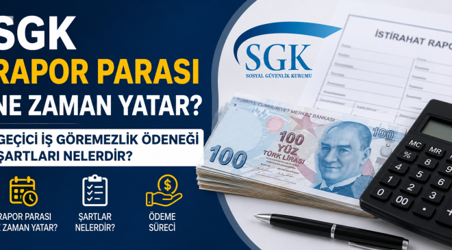 SGK Rapor Parası Ne Zaman Yatar? Geçici İş Göremezlik Ödeneği Şartları Nelerdir?